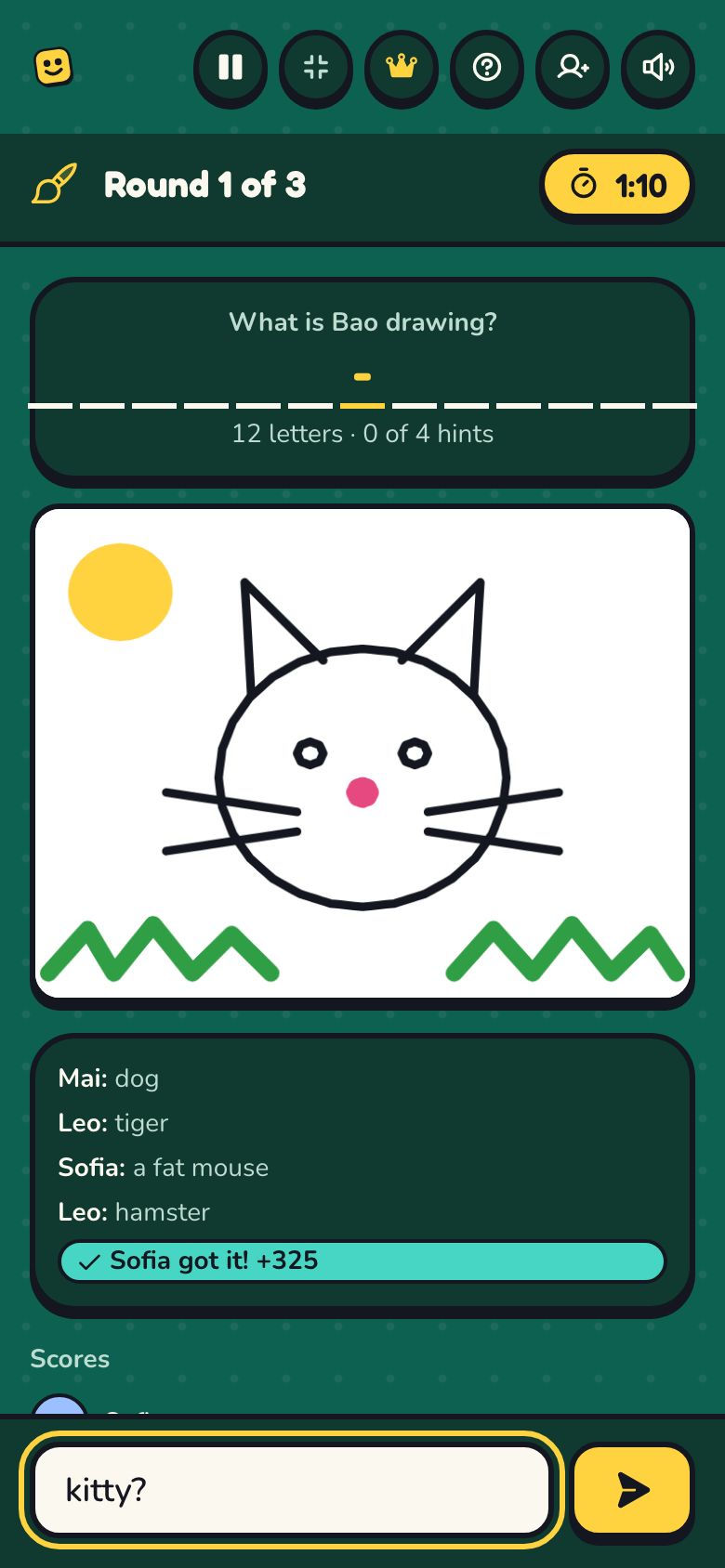 Bad Artist on a player's phone